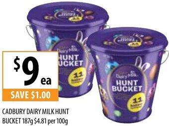 Cadbury Dairy Milk Hunt Bucket 187g