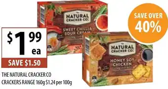 Supabarn The Natural Cracker Co Crackers Range 160g offer
