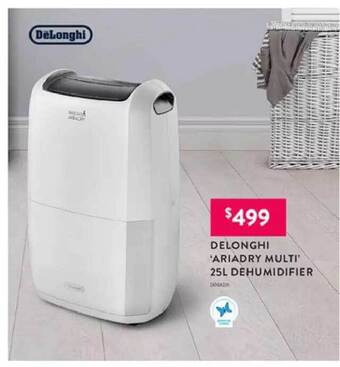 Domayne Delonghi Dehumidifier offer