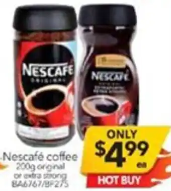Cheap as Chips Nescafe Coffee 200g Original offer
