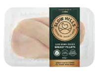 Coles Slow Hills Free Range RSPCA Approved Chicken Breast Fillets Small Pack offer