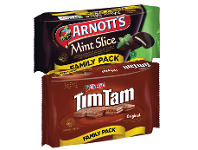 Arnott’s Tim Tam or Mint Slice Value Pack 365g