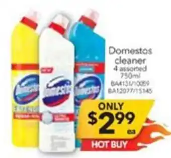 Cheap as Chips Domestos Cleaner BA4131/10069 - BA12077/15145 offer