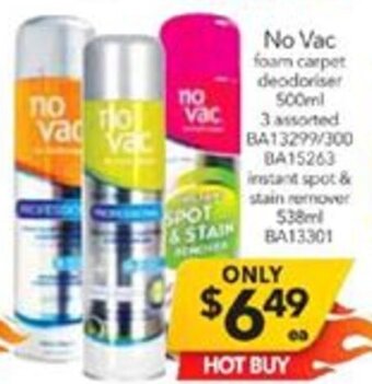 Cheap as Chips No Vac Foam Carpet Deodoriser BA13299/300-BA15263-BA13301 offer