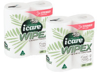 Foodworks icare Paper Towel Wipex 2 Pack 60 Sheets offer