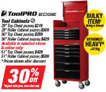 SuperCheap Auto Toolpro Edge  Tool Cabinet 562055 offer
