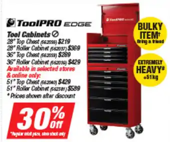 SuperCheap Auto Toolpro Edge  Tool Cabinet 562030 offer