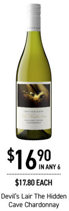 Dan Murphy's Devil's Lair The Hidden Cave Chardonnay offer
