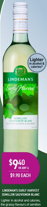 Dan Murphy's Lindeman's Early Harvest Semillon Sauvignon Blanc offer