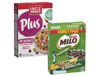 Coles Uncle Tobys Plus 705g-820g or Nestlé Milo Cereal 700g offer