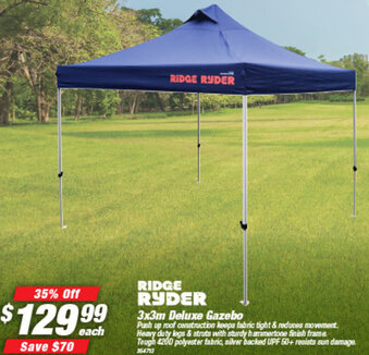 SuperCheap Auto Ridge Ryder 3x3m Deluxe Gazebo offer