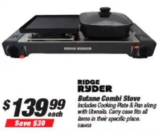 SuperCheap Auto Ridge Ryder Butane Combi Stove offer
