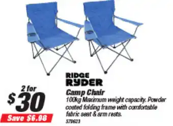 SuperCheap Auto Ridge Ryder Camp Chair579623 offer