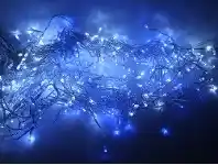 The Party People Shop Icicle Lights - 400 LED, Dual Plug White & Blue offer