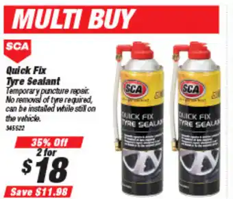 SuperCheap Auto SCA Quick Fix Tyre Sealant 345522 offer