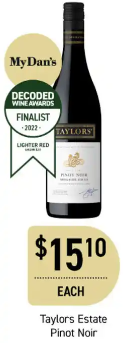 Taylors Estate Pinot Noir