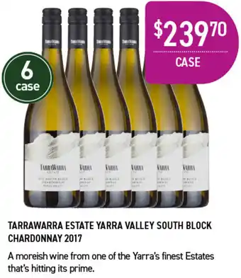 Dan Murphy's Tarrawarra Estate Yarra Valley South Block Chardonnay 2017 offer