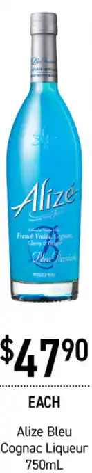 Alize Bleu Cognac Liqueur 750ml