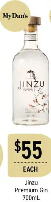 Jinzu Premium Gin 700ml