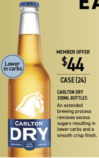 Dan Murphy's Carlton Dry 330ml Bottles offer