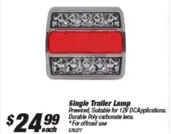 Single Trailer Lamp 576277