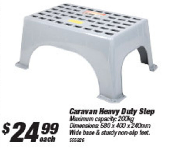Caravan Heavy Duty Step 555226 offer at SuperCheap Auto