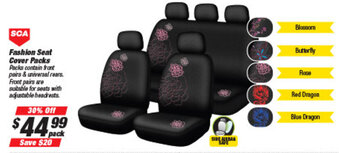 SuperCheap Auto SCA Fashion Seat Cover Packs offer