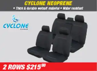 Cyclone Neoprene 2 Rows