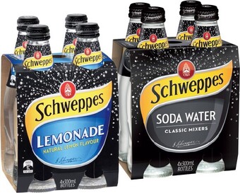 IGA Schweppes Mixers 4x300mL Selected Varieties offer