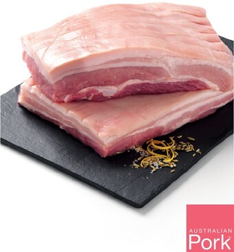 IGA Australian Pork Belly Portions offer