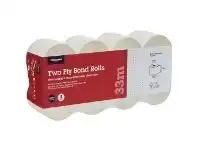 Officeworks J.Burrows 2 Ply Bond Roll 76 x 76mm 8 Pack offer
