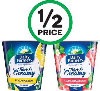 Woolworths Dairy Farmers Thick & Creamy Yoghurt 150g – From the Fridge offer