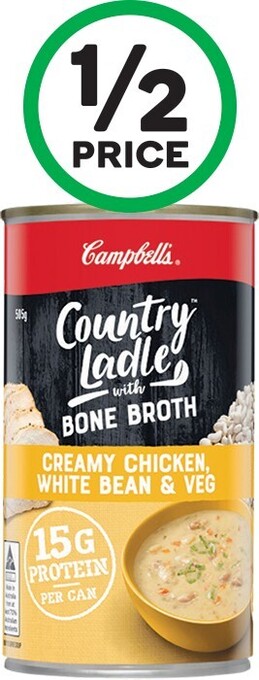 Woolworths Campbell’s Country Ladle Bone Broth 505g offer