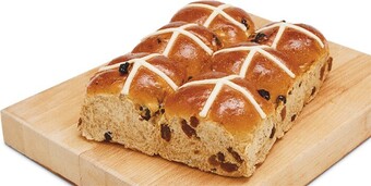 Woolworths Hot Cross Bun Varieties Pk 6-9* – Excluding Brioche Hot Cross Bun Varieties offer