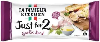 Woolworths La Famiglia Garlic Bread Just For 2 170g – From the Fridge offer