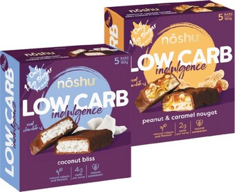 Woolworths Noshu Low Carb Bars 160g Pk 5 offer