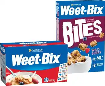 Woolworths Weet-Bix Bites 500-510g or Weet-Bix 575g offer