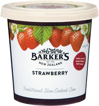 Woolworths Barker’s Jam 420-455g offer