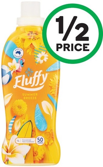Woolworths Fluffy Fabric Softener Concentrate 900ml – 1 Litre offer
