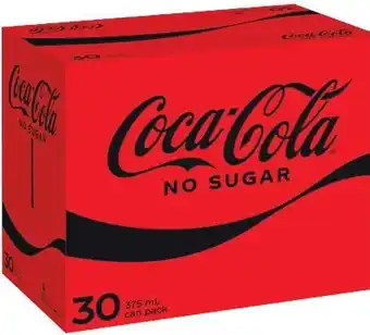 Woolworths Coca-Cola Soft Drink Cans 30 x 375ml offer