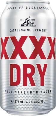 Woolworths XXXX Dry Cans 15x375ml offer