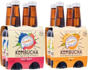 Coles Nexba Kombucha or Functional Drinks 4x330mL offer