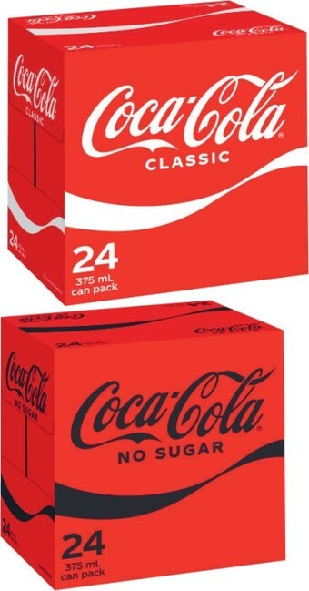 Coles Coca-Cola Soft Drink 24x375mL offer