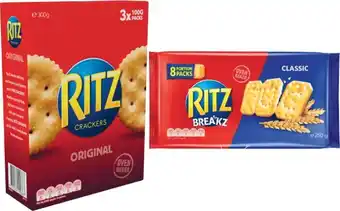 Coles Ritz Crackers 300g or Breakz Crackers 250g offer