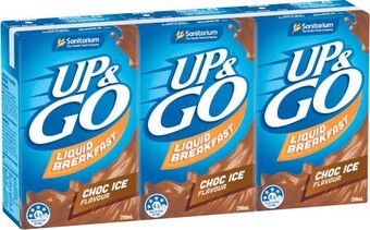 Coles Sanitarium Up&Go Liquid Breakfast 3x250mL offer