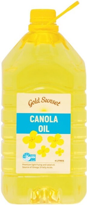 Coles Gold Sunset Canola or Vegetable Oil 4 Litre offer
