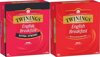 Coles Twinings Tea Bags 80 Pack-100 Pack offer