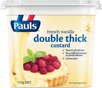 Coles Pauls Double Thick Custard 900g offer