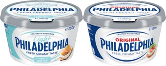 Coles Philadelphia Cream Cheese Tub 250g offer