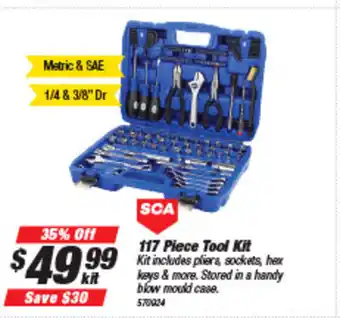 SuperCheap Auto SCA 117 Piece Tool Kit 570024 offer